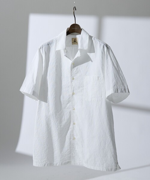 DESIGNWORKS(デザインワークス)の「【GUY ROVER】コットン半袖シャツ 551122(シャツ/ブラウス・メンズ・ホワイト系その他・S/M/L)」の1枚目の写真