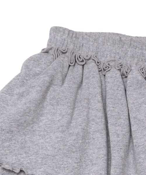 PUNYUS（プニュズ）の「フリルレイヤードフレアパンツ（その他パンツ・レディース・ブラック/杢グレー・1/2/3/4）」の8枚目の写真