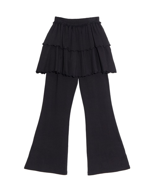 PUNYUS（プニュズ）の「フリルレイヤードフレアパンツ（その他パンツ・レディース・ブラック/杢グレー・1/2/3/4）」の21枚目の写真