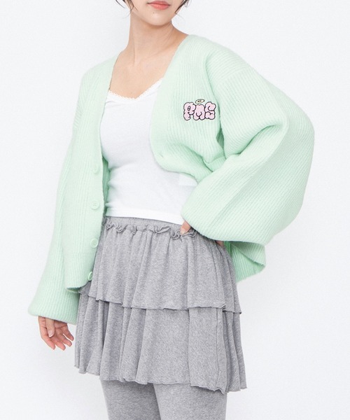 PUNYUS（プニュズ）の「フリルレイヤードフレアパンツ（その他パンツ・レディース・ブラック/杢グレー・1/2/3/4）」の18枚目の写真