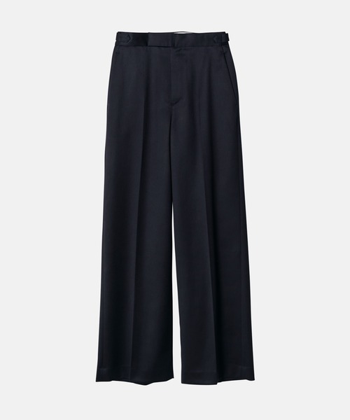 IRENENNE(アイレネ)の「ウールサテンストレートパンツ / Wool Satin Straight Pants(その他パンツ・レディース・ネイビー/ライトグリーン・38/36/34)」の10枚目の写真