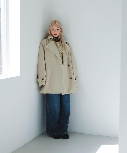 セール】BIGカラーミドルコート（その他アウター）｜KBF（ケイビーエフ