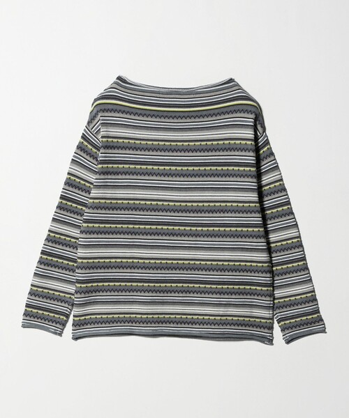 CITEN(シテン)の「<CITEN>ジャカードボーダーロールネックニット(ニット/セーター・メンズ・ライトブルー/グレー系・M/L)」の17枚目の写真