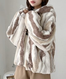 裾ファーブルゾン　ベージュ　38 裾ファーブルゾン ベージュ 38 ブルゾン（ベージュ系・フェイクファー