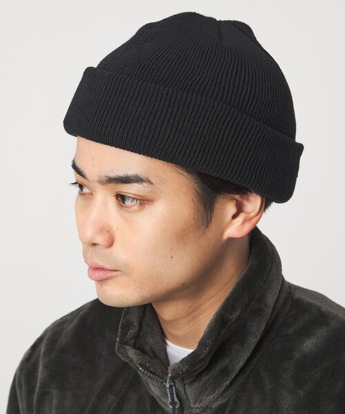 green label relaxing(グリーンレーベルリラクシング)の「GLR ロー ニットキャップ(ニットキャップ/ビーニー・メンズ・ダークブラウン/ダークグレー/ベージュ/パープル/ワイン/ブラック・FREE)」の2枚目の写真