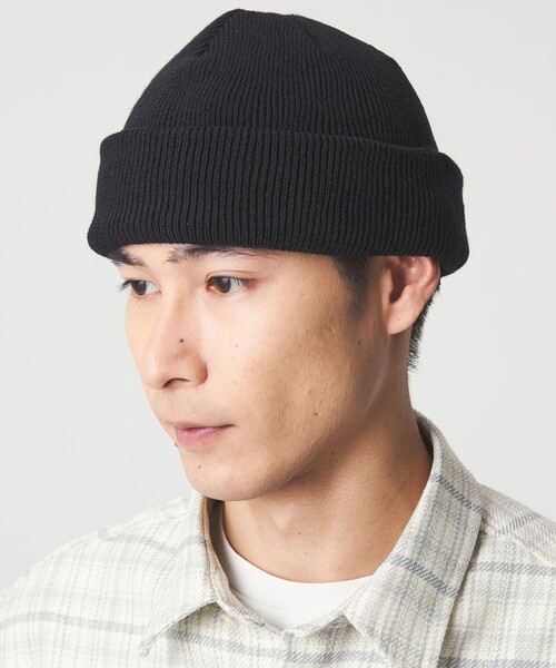 green label relaxing(グリーンレーベルリラクシング)の「GLR ロー ニットキャップ(ニットキャップ/ビーニー・メンズ・ダークブラウン/ダークグレー/ベージュ/パープル/ワイン/ブラック・FREE)」の7枚目の写真