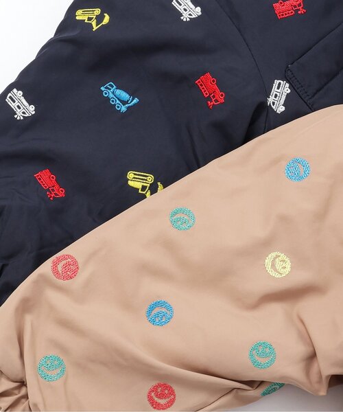 BREEZE（ブリーズ）の「2色2柄 総刺繍フード付き中綿ジャケット（ダウンジャケット/コート・キッズ・ベージュ/ネイビー・110/130/120/100/90/80）」の11枚目の写真