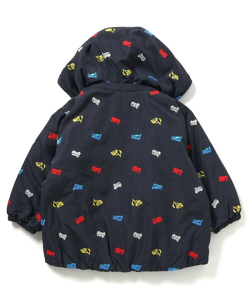 BREEZE（ブリーズ）の「2色2柄 総刺繍フード付き中綿ジャケット（ダウンジャケット/コート・キッズ・ベージュ/ネイビー・110/130/120/100/90/80）」の9枚目の写真