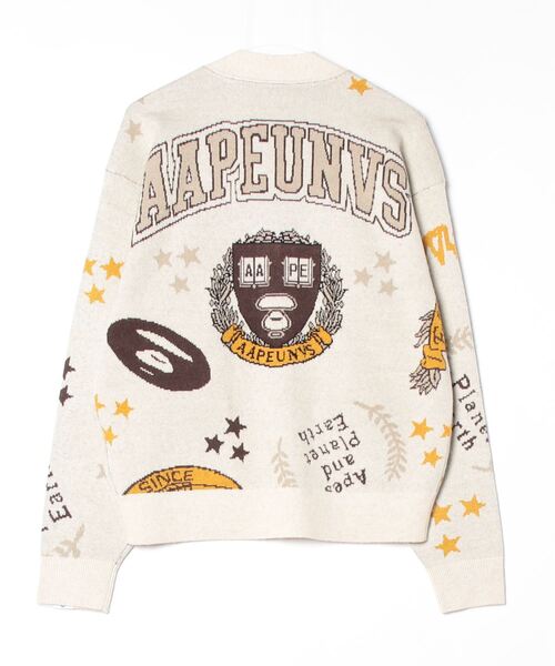 AAPE BY A BATHING APE(エーエイプバイアベイシングエイプ)の「AAPE KNIT CARDIGAN(カーディガン/ボレロ・メンズ・アイボリー・SMALL/LARGE/MEDIUM)」の6枚目の写真