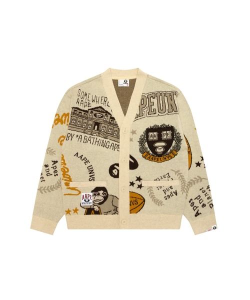 エイプ　ニットカーディガン mamiruton AAPE KNIT CARDIGAN（カーディガン/ボレロ）｜AAPE BY A BATHING APE