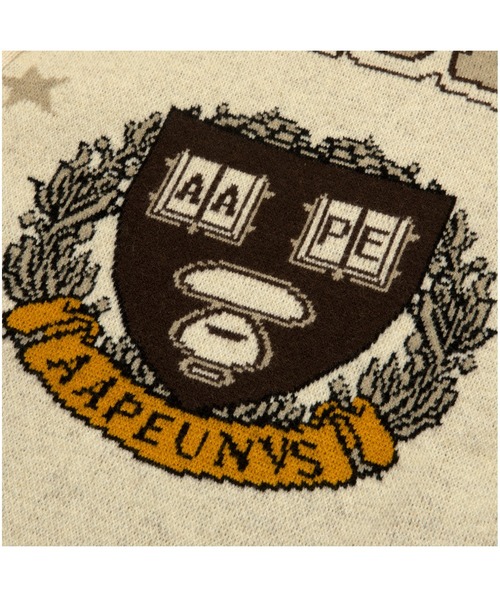 AAPE BY A BATHING APE(エーエイプバイアベイシングエイプ)の「AAPE KNIT CARDIGAN(カーディガン/ボレロ・メンズ・アイボリー・SMALL/LARGE/MEDIUM)」の3枚目の写真