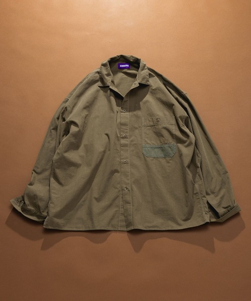 REmastered(リマスタード)の「【REmastered】リメイクライク/デザインシャツ(シャツ/ブラウス・メンズ・オリーブ/その他5・LARGE/MEDIUM)」の1枚目の写真