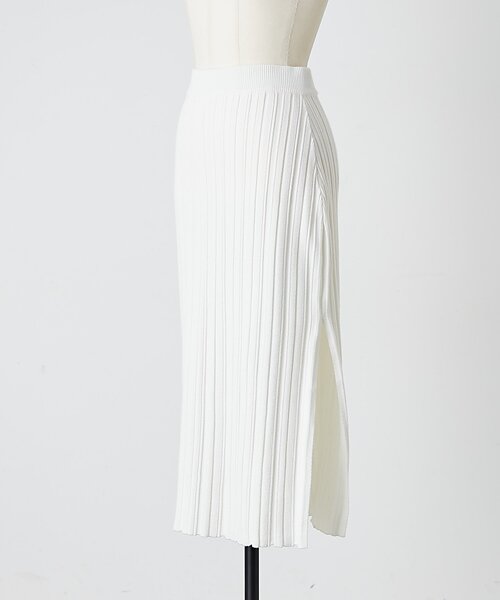 BEARDSLEY(ビアズリー)の「《LEVAR》リブニットスカート(ホワイト)(スカート・レディース・ホワイト・FREE)」の16枚目の写真