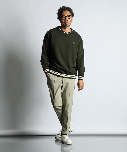 COLLEGE V NECK SWEAT：カレッジ Vネック スウェット（スウェット