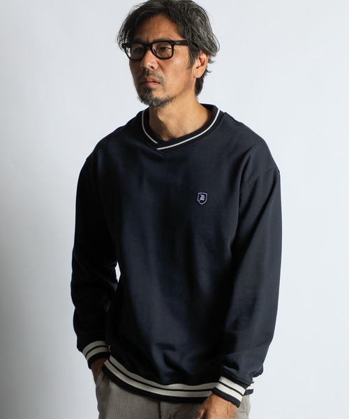 COLLEGE V NECK SWEAT：カレッジ Vネック スウェット（スウェット