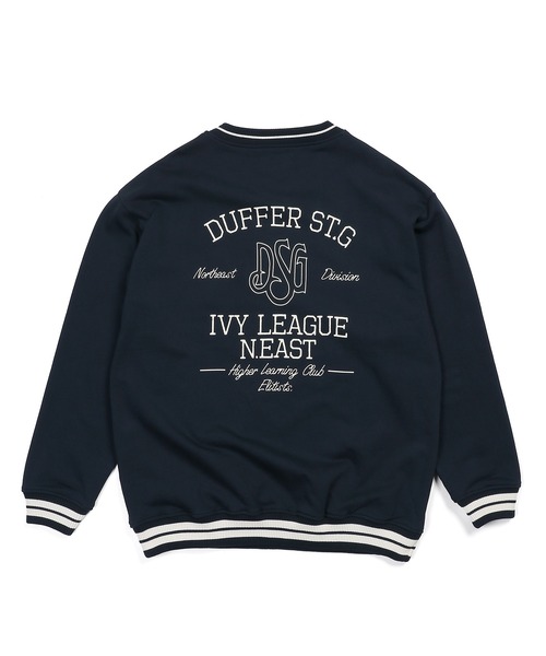 The DUFFER of ST.GEORGE（ザダファーオブセントジョージ）の「COLLEGE V NECK SWEAT：カレッジ Vネック スウェット（スウェット・メンズ・グリーン/ネイビー・X-LARGE/LARGE/MEDIUM）」の11枚目の写真