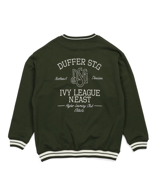 The DUFFER of ST.GEORGE（ザダファーオブセントジョージ）の「COLLEGE V NECK SWEAT：カレッジ Vネック スウェット（スウェット・メンズ・グリーン/ネイビー・X-LARGE/LARGE/MEDIUM）」の9枚目の写真
