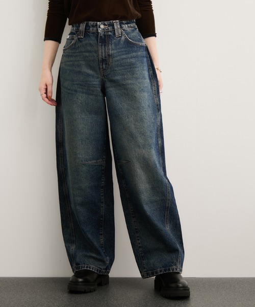 Guess（ゲス）の「【GUESS(ゲス)】BARREL PANTS（デニムパンツ・レディース・ブラック系その他/ブルー系その他5・L/M/S）」の2枚目の写真