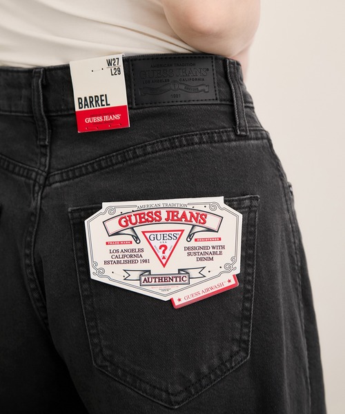 Guess（ゲス）の「【GUESS(ゲス)】BARREL PANTS（デニムパンツ・レディース・ブラック系その他/ブルー系その他5・L/M/S）」の13枚目の写真
