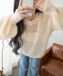 ReDial（リダイアル）の「ルーズフィットメッシュニット（ニット/セーター）」