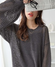 ReDial（リダイアル）の「ルーズフィットメッシュニット（ニット/セーター）」