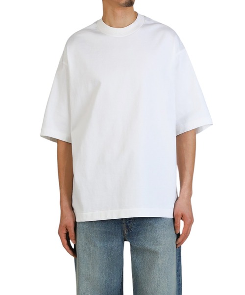 Kaptain Sunshine（キャプテン サンシャイン）の「KAPTAIN SUNSHINE / キャプテンサンシャイン：Suvin Supima Tube Halfsleeve Tee Heavy：KSBSCS02[NOA]（Tシャツ/カットソー・メンズ・ブラック系その他/オフホワイト・40/38/42）」の6枚目の写真