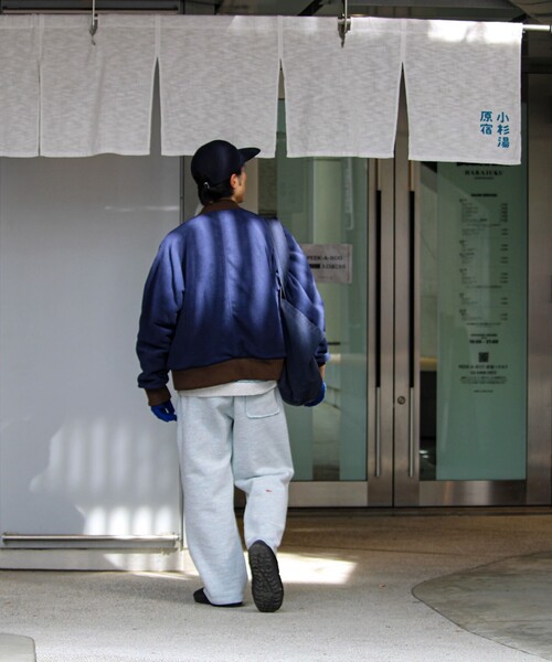 GLOSTER（グロスター）の「【BOY BACK FANCYシリーズ】 スウェットプルオーバー（スウェット・メンズ・ブラック/ライトグレー/キナリ・S/M/L）」の7枚目の写真