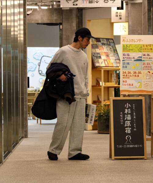 GLOSTER（グロスター）の「【BOY BACK FANCYシリーズ】 スウェットプルオーバー（スウェット・メンズ・ブラック/ライトグレー/キナリ・S/M/L）」の9枚目の写真