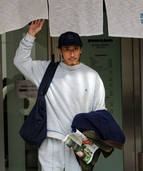 GLOSTER（グロスター）の「【BOY BACK FANCYシリーズ】 スウェットプルオーバー（スウェット・メンズ・ブラック/ライトグレー/キナリ・S/M/L）」の16枚目の写真