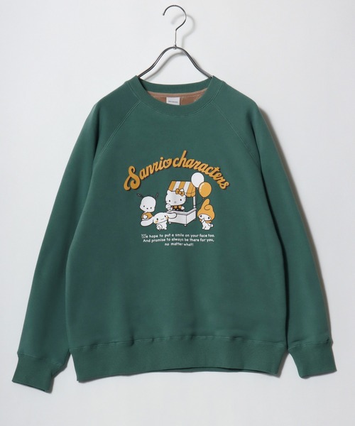 sanrio（サンリオ）の「sanrio（サンリオ）キャラクター プリント裏シャギーボア ラグランスウェットトレーナー  レディース（スウェット・レディース・ホワイト系その他/レッド/グリーン/ネイビー・L/M）」の3枚目の写真