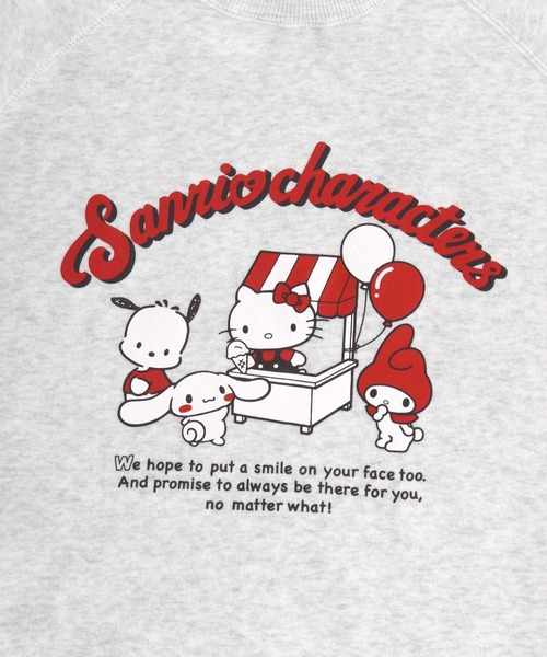 sanrio（サンリオ）の「sanrio（サンリオ）キャラクター プリント裏シャギーボア ラグランスウェットトレーナー  レディース（スウェット・レディース・ホワイト系その他/レッド/グリーン/ネイビー・L/M）」の18枚目の写真