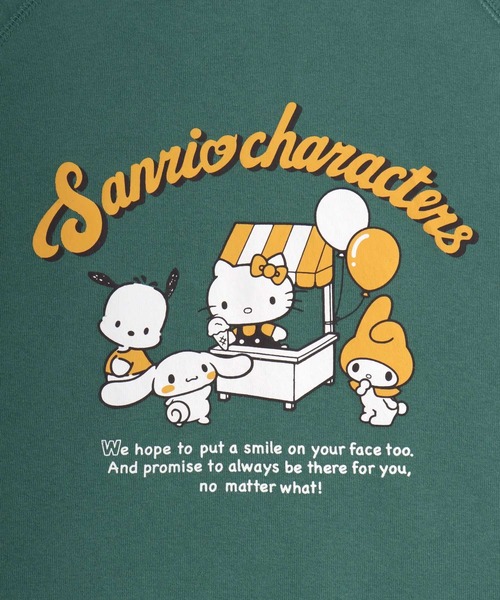 sanrio（サンリオ）の「sanrio（サンリオ）キャラクター プリント裏シャギーボア ラグランスウェットトレーナー  レディース（スウェット・レディース・ホワイト系その他/レッド/グリーン/ネイビー・L/M）」の12枚目の写真