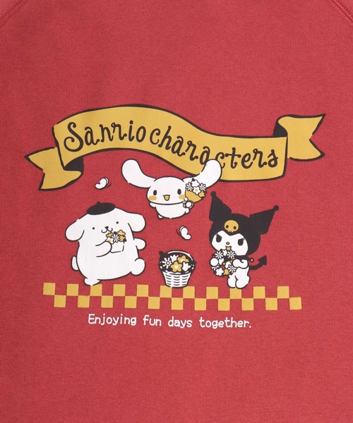 sanrio（サンリオ）の「sanrio（サンリオ）キャラクター プリント裏シャギーボア ラグランスウェットトレーナー  レディース（スウェット・レディース・ホワイト系その他/レッド/グリーン/ネイビー・L/M）」の7枚目の写真