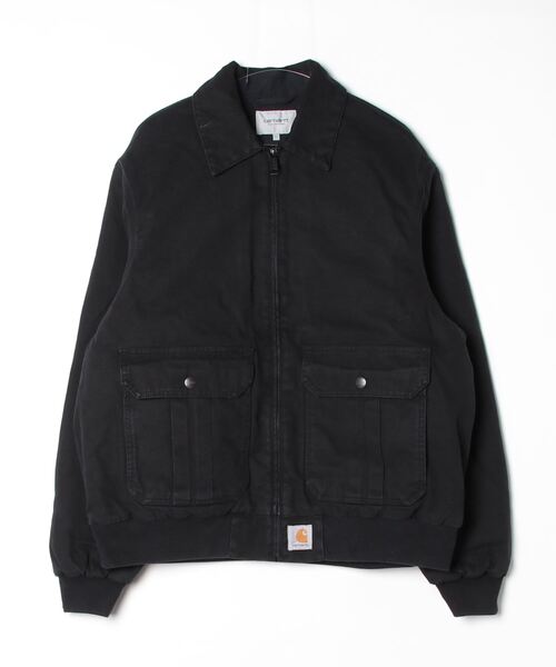 Carhartt WIP(カーハートダブリューアイピー)の「STANTON JACKET(ブルゾン・メンズ・ブラック/ライトブラウン/レッド・MEDIUM/LARGE/SMALL)」の2枚目の写真