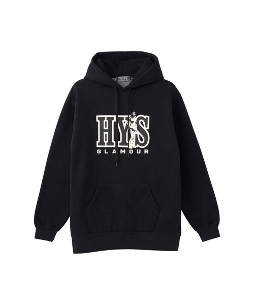 Hysteric Glamour ブラックパーカー HYSTERIC GLAMOUR（ヒステリックグラマー） ジップアップパーカー