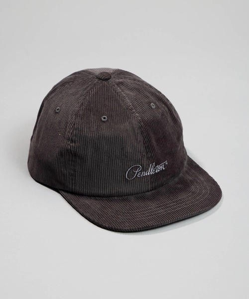 PENDLETON（ペンドルトン）の「【 PENDLETON / ペンドルトン 】コーデュロイロゴ刺繍キャップ（キャップ・メンズ・ブラック/ベージュ・FREE）」の2枚目の写真