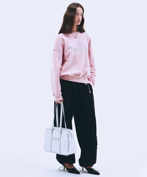 NICK&NICOLE(ニックアンドニコール)の「BUTTERFLY SIGNATURE SWEATSHIRT_PINK SILVER(スウェット・レディース・その他・FREE)」の3枚目の写真