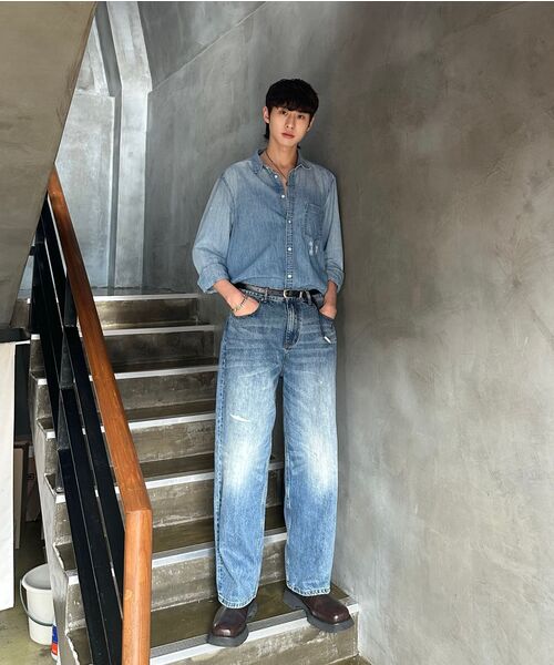 DNSR(ディーエヌエスアール)の「ヘリテージストレートデニムパンツブルー(デニムパンツ・メンズ・その他・SMALL/LARGE/X-LARGE/MEDIUM)」の6枚目の写真