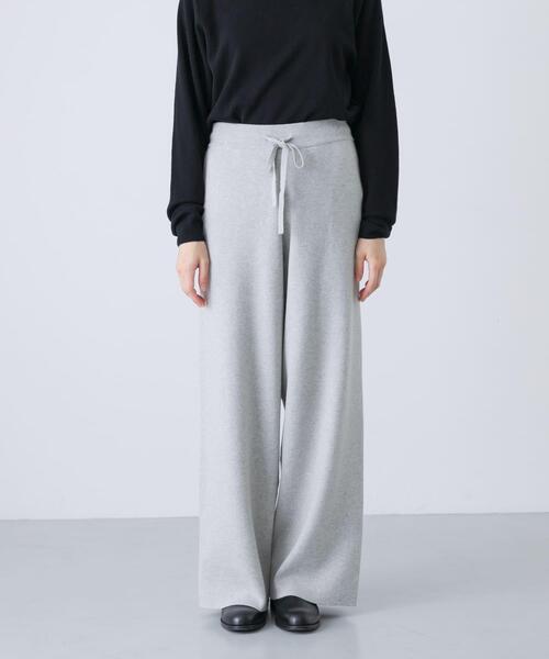 かぐれ(カグレ)の「『2サイズ展開』コットンカシミヤニットパンツ(その他パンツ・レディース・オートミール/ブラウン・1/0)」の7枚目の写真