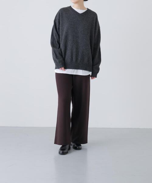 2サイズ展開』コットンカシミヤニットパンツ（その他パンツ）｜かぐれ