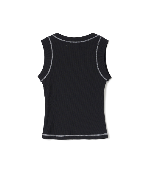 MILLO WOMEN（ミロウーマン）の「ステッチスリーブレストップ[ブラック]（Tシャツ/カットソー・レディース・その他・FREE）」の3枚目の写真
