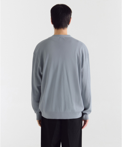 MUSINSA STANDARD（ムシンサスタンダード）の「コットンテンセルエッセンシャルカーディガン[ブルーグレー]（カーディガン/ボレロ・メンズ・その他・SMALL/MEDIUM/LARGE/X-LARGE/XX-LARGE）」の3枚目の写真