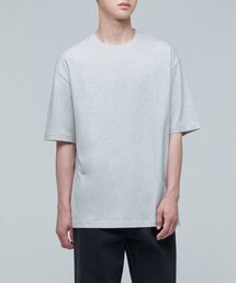 リラックスフィットクルーネックTシャツ2 [メランジライトグレー]