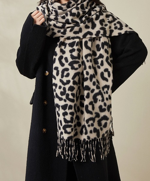 セール】レオパード柄 大判ストール（ストール/ショール）｜meJane