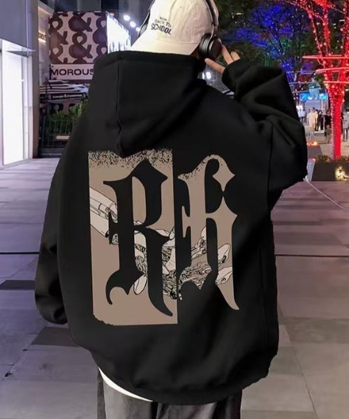 link lot(リンクロット)の「ビッグロゴポンチビッグシルエットパーカー(パーカー・メンズ・ブラック/ホワイト・M)」の13枚目の写真