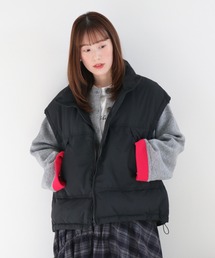 cepo | 中綿エアコンパフドロストベスト(ダウンベスト)