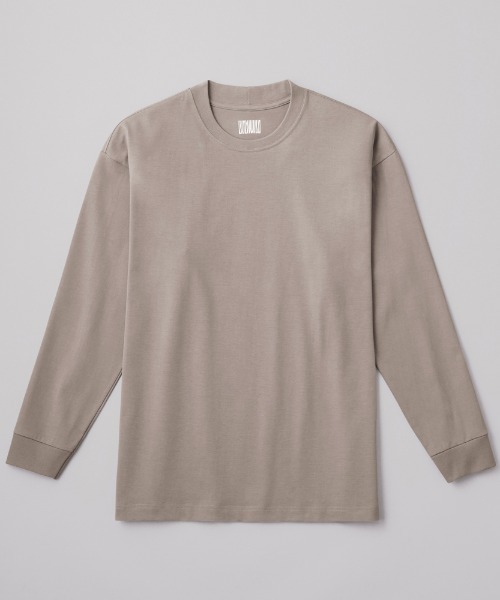 BODY WILD（ボディーワイルド）の「BODY WILD/ボディワイルド クルーネックロングスリーブ 綿100％（Tシャツ/カットソー・メンズ・ホワイト/ブラック/グレー系その他・MEDIUM/LARGE）」の3枚目の写真