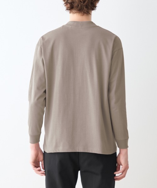 BODY WILD（ボディーワイルド）の「BODY WILD/ボディワイルド クルーネックロングスリーブ 綿100％（Tシャツ/カットソー・メンズ・ホワイト/ブラック/グレー系その他・MEDIUM/LARGE）」の7枚目の写真