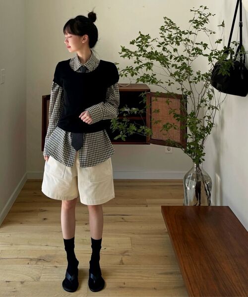 SIYAZU(シヤジュ)の「SIPT7154 コアパーティグショーツ_Cream(その他パンツ・レディース・アイボリー・SMALL/MEDIUM/LARGE)」の3枚目の写真