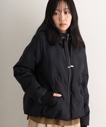 ポリエステル フェイクウールコートダウン ジャケット 